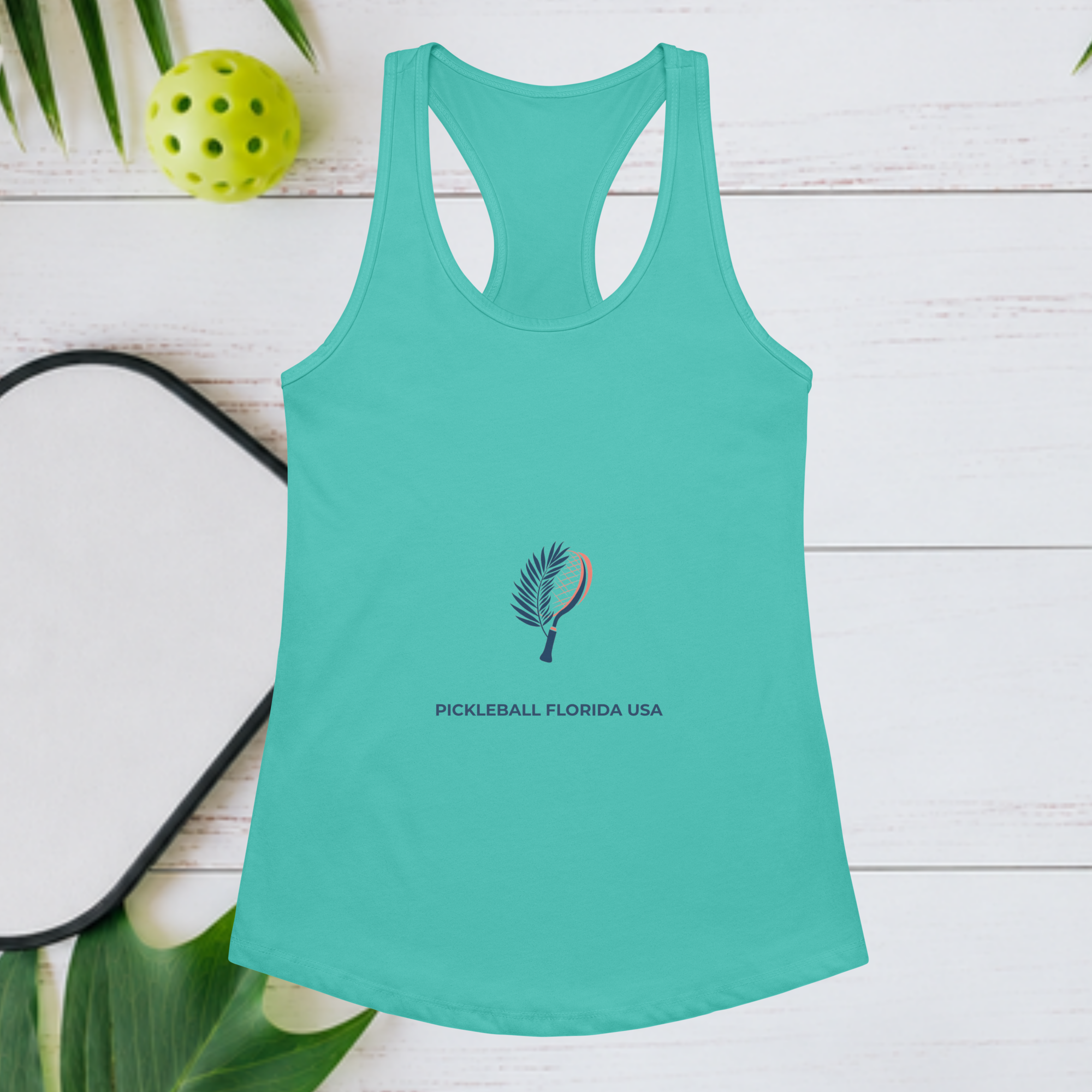 Coastal Serve Tank Turquoise Pickleball Florida