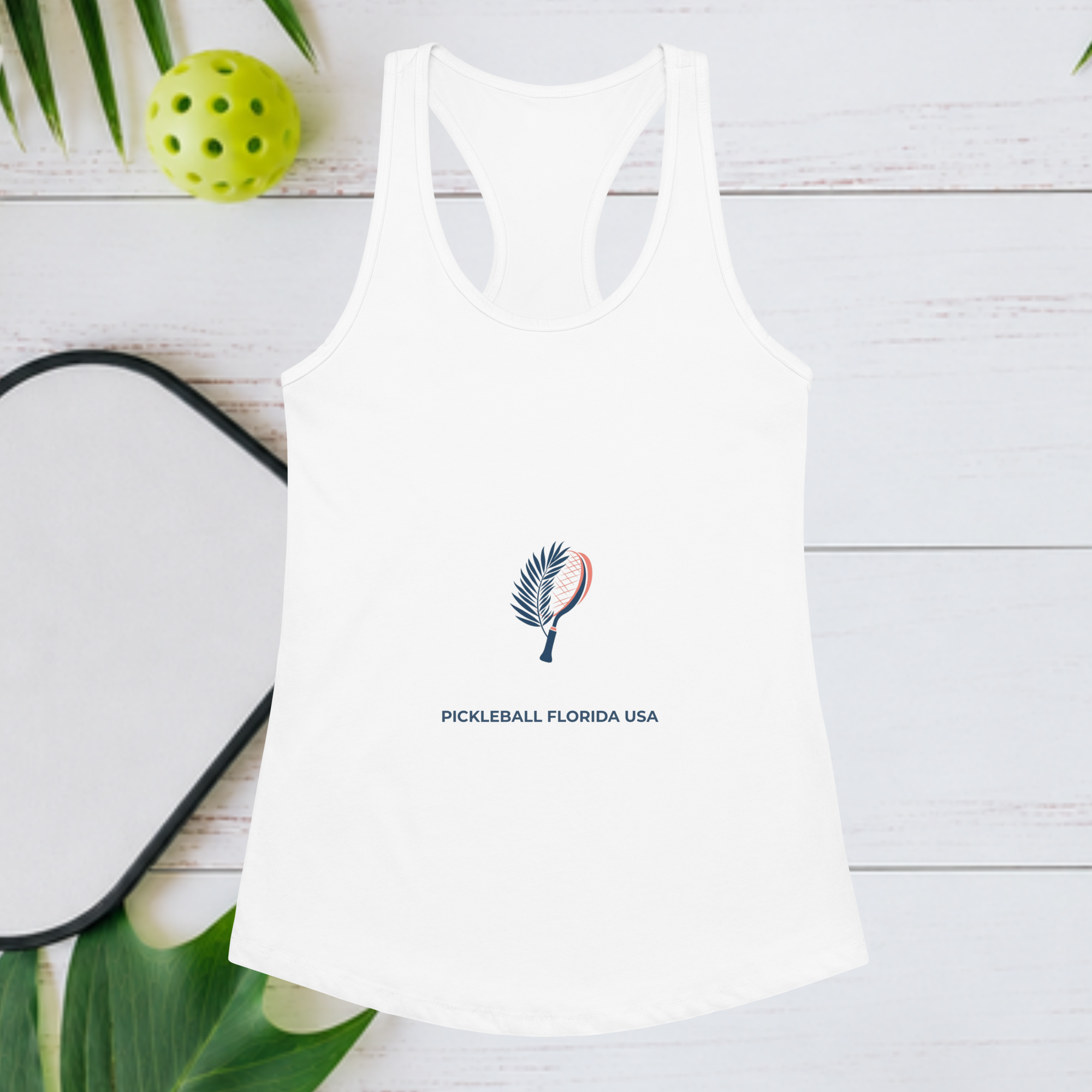 Coastal Serve Tank White Pickleball Florida